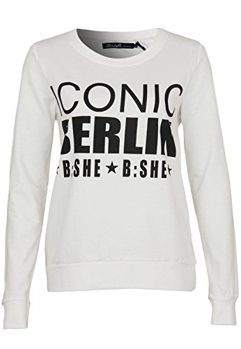 Blend Damen Berlin Sweatshirt, Weiß (White 20006 Snow White), 36 (Herstellergröße: S) von Blend