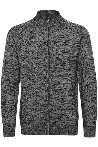 Blend Daniri Herren Strickjacke Cardigan Feinstrick Mit Stehkragen Und Reißverschluss, Größe:L, Farbe:Black (70155) von b BLEND