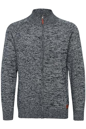 Blend Daniri Herren Strickjacke Cardigan Feinstrick Mit Stehkragen und Reißverschluss, Größe:3XL, Farbe:Navy (70230) von b BLEND