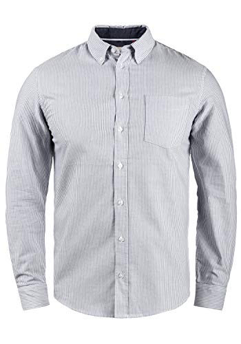 Blend Dubbo Herren Hemd Langarmhemd Freizeithemd mit Button-Down-Kragen, Größe:M, Farbe:India Ink (70151) von b BLEND