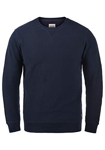 Blend Falk Herren Sweatshirt Pullover Pulli mit Rundhalsausschnitt, Größe:M, Farbe:Navy (70230) von b BLEND