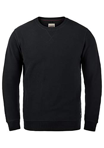 Blend Falk Herren Sweatshirt Pullover Pulli mit Rundhalsausschnitt, Größe:XXL, Farbe:Black (70155) von b BLEND