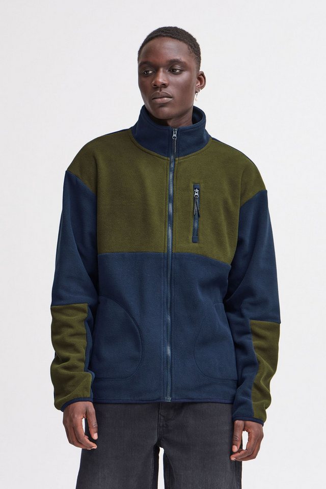 Blend Fellimitatjacke BHBROOKS Sweatshirt zipp thru Kuschelige Teddyjacke mit Taschen von Blend