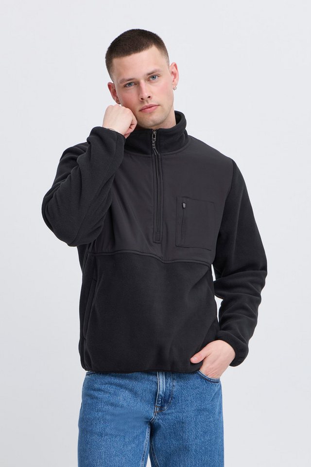 Blend Fleecepullover BHMARIO Sweatshirt halfzipp im Troyer-Stil von Blend