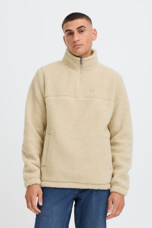 Blend Fleecepullover BHMTOTTEN Lässiger Troyer in Teddy-Optik von Blend