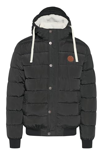 Blend BHFrederico Herren Winterjacke Steppjacke warme Jacke gefüttert mit Kapuze Kordelzug Eingrifftaschen Regular fit, Größe:L, Farbe:Phantom Grey (70010) von b BLEND