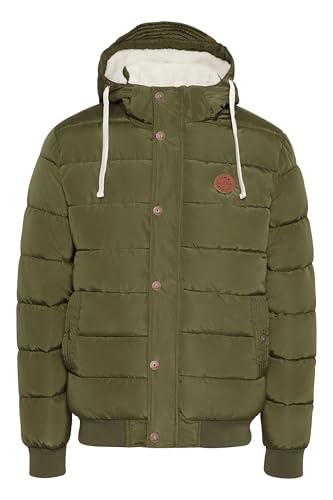 Blend Frederico Herren Winter Jacke Steppjacke Winterjacke gefüttert mit Kapuze und Teddy-Futter, Größe:XXL, Farbe:Ivy Green (77086) von b BLEND
