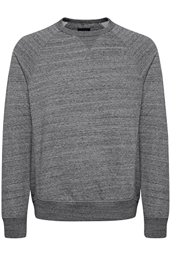 Blend BHAlton Herren Sweatshirt Pullover Pulli mit Rundhalsausschnitt, Größe:L, Farbe:Pewter Mix (70817) von b BLEND