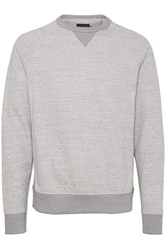 Blend BHAlton Crew Neck Sweatshirt Crew Neck Sweatshirt Herren Sweatshirt Pullover Pulli mit Rundhalsausschnitt, Größe:XXL, Farbe:Stone Mix (70813) von b BLEND