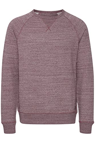 Blend BHAlton Crew Neck Sweatshirt Crew Neck Sweatshirt Herren Sweatshirt Pullover Pulli mit Rundhalsausschnitt, Größe:M, Farbe:Wine red (73812) von b BLEND