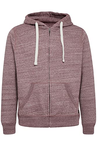 Blend BHBHAlton Zipthrough Sweatshirt Zipthrough Sweatshirt Herren Sweatjacke Kapuzenjacke Hoodie mit Kapuze, Größe:M, Farbe:Wine red (73812) von b BLEND