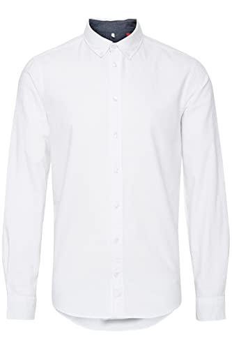 Blend BHBHNAIL Shirt Shirt Herren Freizeit Hemd mit klassischem Hemdkragen aus, Größe:L, Farbe:White (70002) von b BLEND