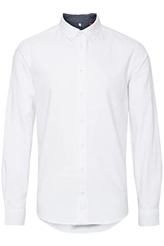 Blend BHBHNAIL Shirt Shirt Herren Freizeit Hemd mit klassischem Hemdkragen aus, Größe:S, Farbe:White (70002) von b BLEND