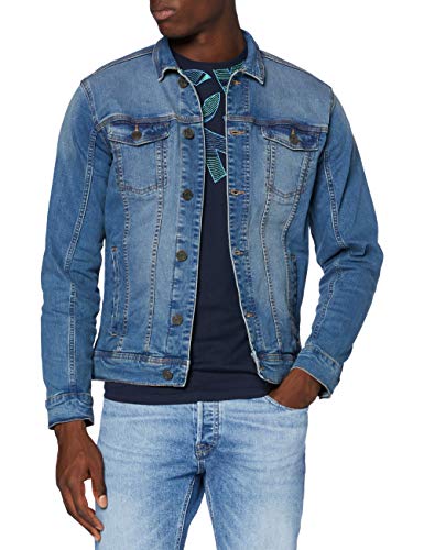 Blend BHBHNARIL Outerwear Outerwear Herren Jeansjacke Denim Übergangsjacke, Größe:L, Farbe:Denim middle blue (200291) von b BLEND