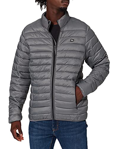 Blend BHRomsey Herren Steppjacke Übergangsjacke Herrenjacke Jacke gefüttert mit Stehkragen, Größe:M, Farbe:Iron Gate (193910) von b BLEND