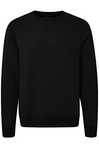 Blend BHBHDownton Crew Neck Sweatshirt Crew Neck Sweatshirt Herren Sweatshirt Pullover Pulli mit Rundhalsausschnitt, Größe:L, Farbe:Black (194007) von b BLEND