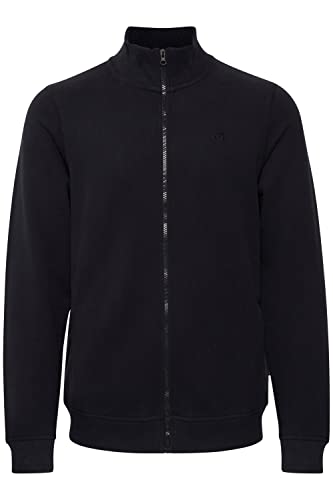 Blend BHAvebury Herren Sweatjacke Jacke mit Stehkragen und Reißverschluss mit Logo Stickerei, Größe:2XL, Farbe:Black (194007) von b BLEND