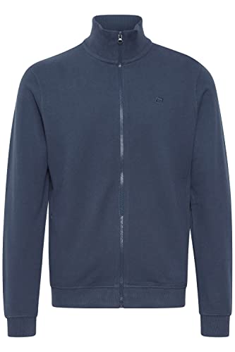 Blend BHAvebury Herren Sweatjacke Jacke mit Stehkragen und Reißverschluss mit Logo Stickerei, Größe:XL, Farbe:Dress Blues (194024) von b BLEND