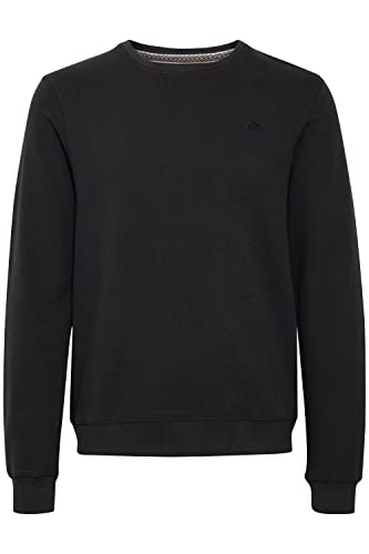 Blend BHAvebury Herren Sweatshirt Pullover Pulli mit Rundhalsausschnitt und Känguru Tasche O-Neck, Größe:L, Farbe:Black (194007) von b BLEND