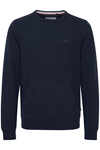 Blend BHAvebury Herren Sweatshirt Pullover Pulli mit Rundhalsausschnitt und Känguru Tasche O-Neck, Größe:M, Farbe:Dress Blues (194024) von b BLEND