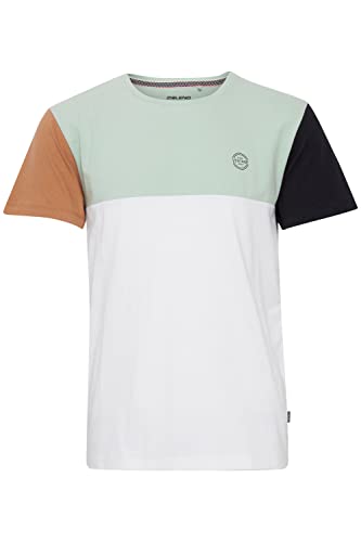 Blend BHTee 20713233 Herren T-Shirt Kurzarm Shirt mit Rundhalsausschnitt aus 100% Baumwolle, Größe:XL, Farbe:Frosty Green (155706) von b BLEND
