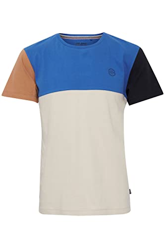 Blend BHTee 20713233 Herren T-Shirt Kurzarm Shirt mit Rundhalsausschnitt aus 100% Baumwolle, Größe:L, Farbe:Nautical Blue (194050) von b BLEND