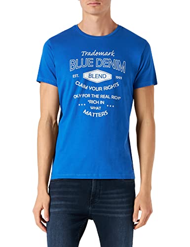 Blend Herren 20713234 T-Shirt, 194050/Nautical Blue, XL von Blend