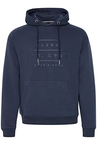 Blend BHSweatshirt Herren Kapuzenpullover Hoodie Pullover mit Kapuze, Größe:XL, Farbe:Dress Blues (194024) von b BLEND