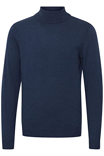 Blend 20714624 Herren Rollkragenpullover Pullover Feinstrick Pulli, Größe:M, Farbe:Dress Blues (194024) von b BLEND