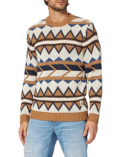 Blend Herren Ambitious Pullover, 181029/Toasted Coconut, XL von Blend