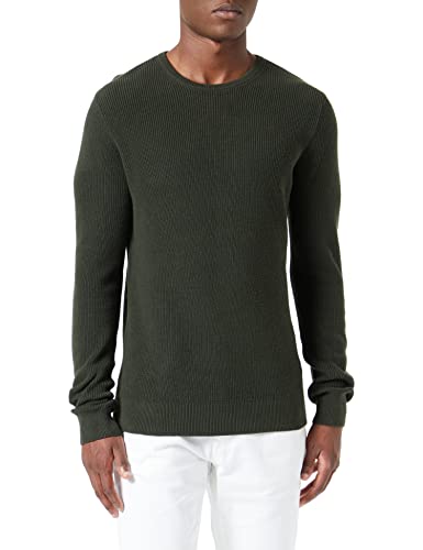 Blend BHCodford Herren Strickpullover Feinstrick Pullover mit Rundhalsausschnitt O-Neck Meliert, Größe:XL, Farbe:Rosin (190509) von b BLEND