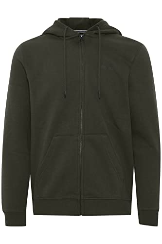 Blend BHDownton Herren Sweatjacke Kapuzenjacke Hoodie mit Kapuze und Reißverschluss, Größe:M, Farbe:Forest Night (190414) von b BLEND