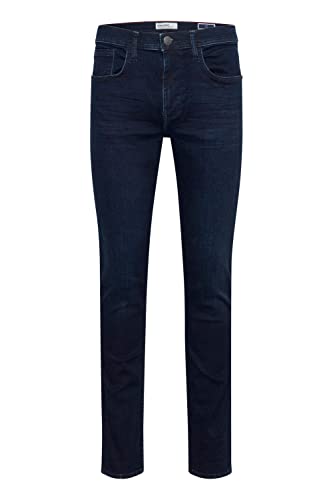 Blend BHJet Herren Jeanshose Hose mit Eingrifftaschen Gürtelschlaufen Stretch Baumwollmischung Slim fit, Größe:W36/34, Farbe:Denim Deep Darkblue (201325) von b BLEND