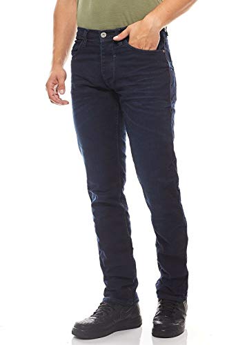 Blend Herren Blizzard Tapered Fit Jeans, Blau (Denim Black Blue 76214), W32/L32 (Herstellergröße: 32) von Blend