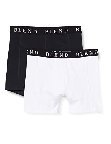 Blend Herren Boxershorts Underwear, 2er Pack, Mehrfarbig (Black/White 70999), Large von Blend