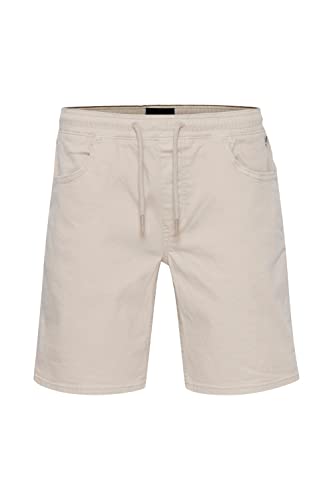 Blend 20715203 Denim Shorts Herren Jeans Shorts Kurze Denim Hose mit Stretch und Kordeln Blizzard Regular Fit, Größe:M, Farbe:Pumice Stone (140002) von b BLEND