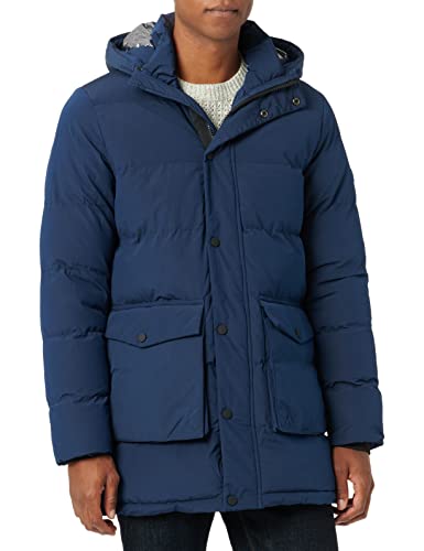 Blend 20714792 Outerwear Herren Winterjacke Herrenjacke Jacke Winterjacke mit Kapuze und Großen aufgesetzten Taschen Regular Fit, Größe:S, Farbe:Dress Blues (194024) von b BLEND