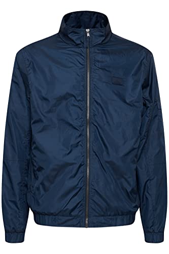 Blend 20715270 Outerwear Herren Windbreaker Übergangsjacke Regenjacke Kapuzenjacke mit elastischen Bündchen Regular Fit, Größe:XL, Farbe:Dress Blues (194024) von b BLEND