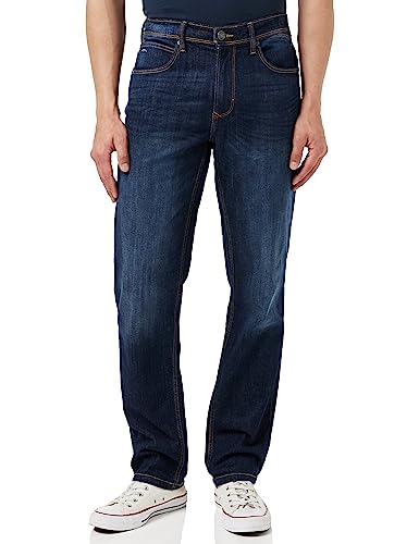 BLEND BHRock Herren Jeanshose Hose mit Eingrifftaschen Gürtelschlaufen Stretch Baumwollmischung Regular Fit, Größe:31, Farbe:Dark Blue (76946-L32) von Blend