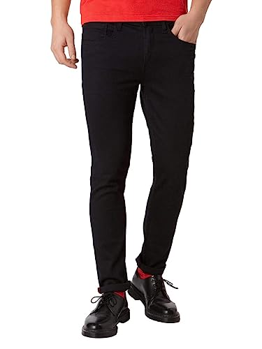 Blend 20707721 Herren Jeans Hose Denim Pant Multiflex mit Stretch 5-Pocket Jet Fit Flim Fit, Größe:W32/34, Farbe:Denim Black (76204) von b BLEND