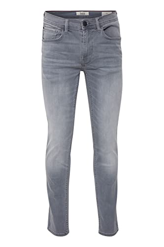 Blend BHJet Herren Jeanshose Hose mit Eingrifftaschen Gürtelschlaufen Stretch Baumwollmischung Slim fit, Größe:W33/30, Farbe:Denim Grey (76205) von b BLEND