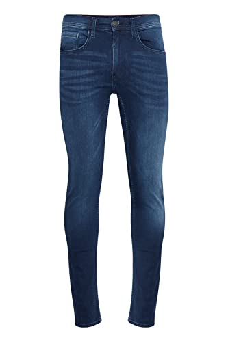 Blend BHJet Herren Jeanshose Hose mit Eingrifftaschen Gürtelschlaufen Stretch Baumwollmischung Slim fit, Größe:W30/32, Farbe:Denim Dark Blue (76207) von b BLEND