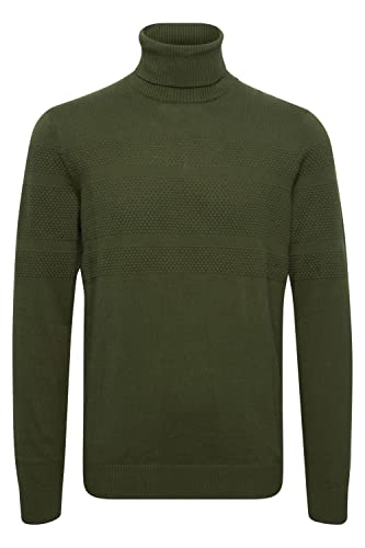 Blend 20714346 Herren Rollkragenpullover Strickpullover Feinstrick mit Struktur, Größe:XL, Farbe:Rosin (190509) von b BLEND