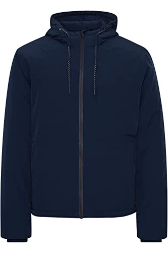 Blend 20714390 Outerwear Herren Übergangsjacke Herrenjacke Jacke Kurze Winterjacke mit Kapuze und Kordeln Regular Fit, Größe:L, Farbe:Dress Blues (194024) von b BLEND