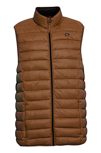 Blend BHRomsey Herren Weste Steppweste Outdoor Weste mit Stehkragen, Größe:XL, Farbe:Coffee Liqueúr (180930) von b BLEND