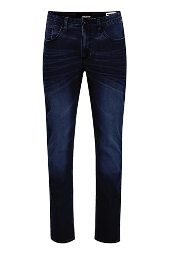 Blend Herren Slim Fit Jeans Basic Hose Denim Pants Tapered Trousers Stoned Washed Twister FIT, Farben:Dunkelblau, Größe Jeans:30W / 34L, Z-Länge:L34 von Blend
