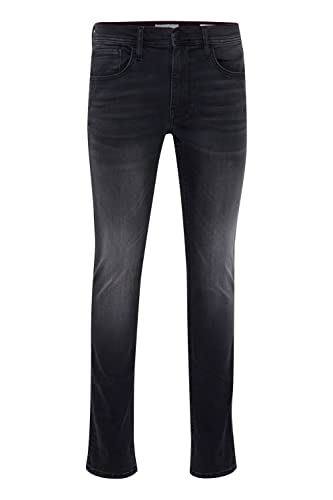 Blend BHJet Herren Jeanshose Hose mit Eingrifftaschen Gürtelschlaufen Stretch Baumwollmischung Slim fit, Größe:W29/30, Farbe:Denim washed black (201001) von b BLEND