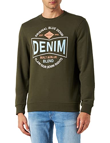 Blend Herren Sweat Pullover Sweatshirt, 190414/Forest Night, XL von Blend