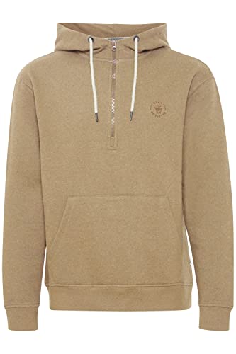 Blend 20714596 Herren Sweatshirt Kapuzenpullover Hoodie Pullover mit Kapuze und Reißverschluss Meliert, Größe:XL, Farbe:Crockery (161104) von b BLEND