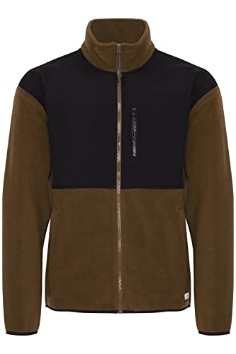 Blend 20714278 Sweatshirt Herren Fleecejacke Sweatjacke Jacke mit abgesetzter Brustpartie und Brusttasche Stehkragen Regular Fit, Größe:2XL, Farbe:Coffee Lique√∫r (180930) von b BLEND